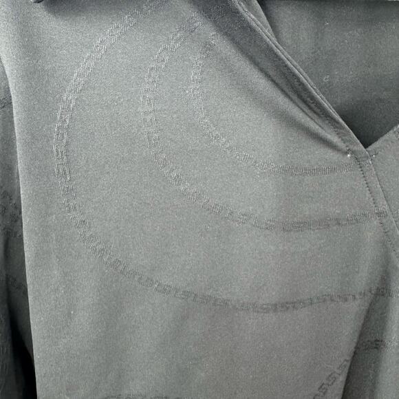 VTG Versace Classic Faux Wrap Top 40 S Black Chain Old Money Equestrian Y2K Prep - Picture 6 of 11